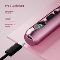 Súprava bezdrôtového prístroja na permanentný make-up Biomaser s 2 batériami 900 mAh a 10 ihlovými kartridžmi na obočie, pery, očné linky a mikroshading 4