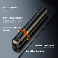 BIOMASER Wireless Rotary Pen Machine szett 2db 1500mAh akkumulátorral tűkkel és tintával 5