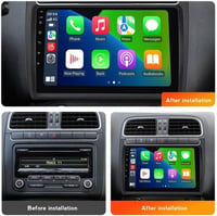 Biorunn 9" Android Autórádió VW Polo 2011-2016 GPS Navi CarPlay 4GB+64GB 2