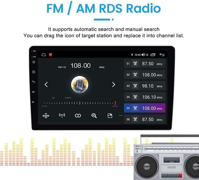 Biorunn 9" Android Autórádió VW Polo 2011-2016 GPS Navi CarPlay 4GB+64GB