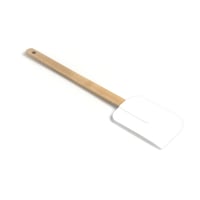 Spatulă din silicon Birambeau 9043 cu mâner din lemn, moale, bej, 27,5 x 5,6 x 1 cm 2
