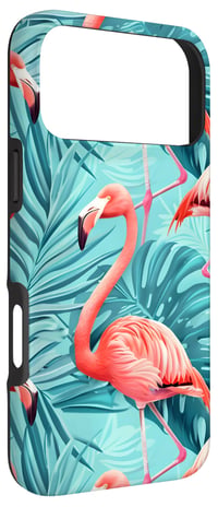 Puzdro na iPhone 17 Pro Max s motívom ružového plameniaka – pre fanúšikov tropických vtákov, letný dizajn s plameniakom 3
