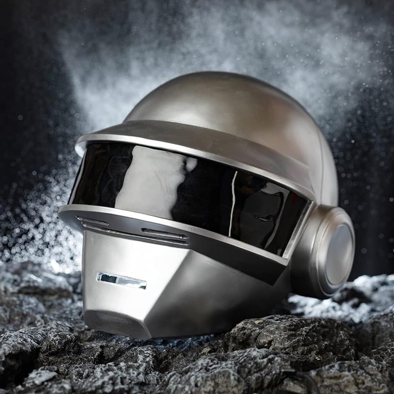 BIRDEU Thomas Daft Punk stílusú teljes fej maszk Halloweenre felnőtteknek műgyanta sisak cosplay ezüst fekete jelmeztartozék