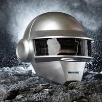 BIRDEU Thomas Daft Punk stílusú teljes fej maszk Halloweenre felnőtteknek műgyanta sisak cosplay ezüst fekete jelmeztartozék 3