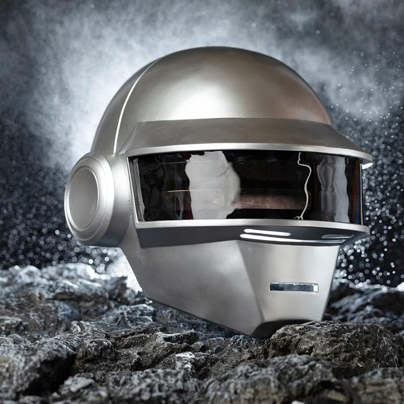 BIRDEU Thomas Daft Punk stílusú teljes fej maszk Halloweenre felnőtteknek műgyanta sisak cosplay ezüst fekete jelmeztartozék