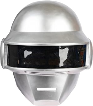 BIRDEU Thomas Daft Punk stílusú teljes fej maszk Halloweenre felnőtteknek műgyanta sisak cosplay ezüst fekete jelmeztartozék