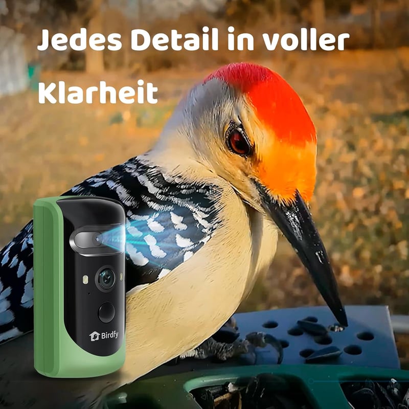 Birdfy 2 Pro Madáretető 2K Dupla Kamerával, Élő Madárfigyelés, AI Madárérzékelés, Vezeték Nélküli Etetőállomás, Lassított Videó, Automatikus
