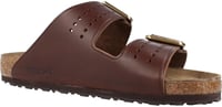 Birkenstock Arizona természetes bőr barna bokapántos szandál dupla csattal 5