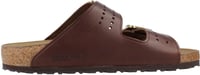 Birkenstock Arizona természetes bőr barna bokapántos szandál dupla csattal 4