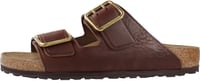 Birkenstock Arizona természetes bőr barna bokapántos szandál dupla csattal 2