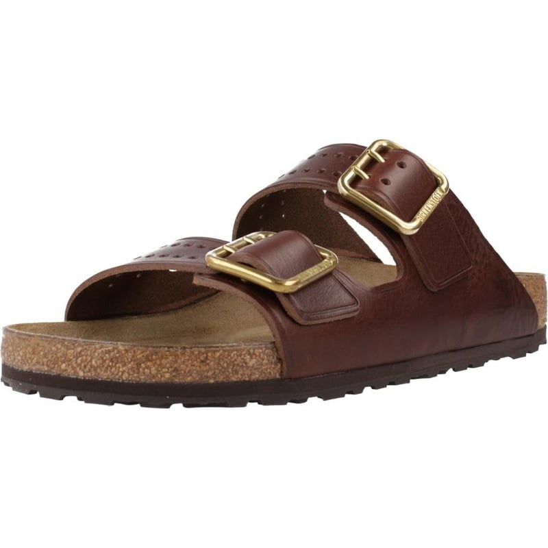 Kožené sandále Birkenstock Arizona - hnedé