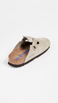 Birkenstock Boston Soft Footbed Uniszex Papucs - Tópszínű Velúrbőr, EU 38-as méret 4
