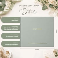 Carte de Oaspeți pentru Nuntă BIROYAL cu Întrebări, Hârtie de 120 g fără Transparență, Spațiu pentru 48 de Invitați, cu Loc pentru Fotografii – Album de Amintiri Premium 7