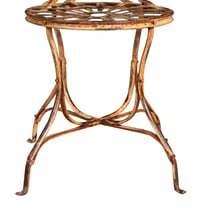 Biscottini záhradná stolička z tepaného železa, antik krémová povrchová úprava, D50,5xŠ45,5xV91,5 cm 5