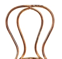 Biscottini záhradná stolička z tepaného železa, antik krémová povrchová úprava, D50,5xŠ45,5xV91,5 cm 4