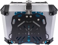 Bisenya alumínium motoros topcase, vízálló, biztonsági zárral - ezüst, 45 L 6
