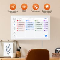 Bisofice 10,1-palcový digitálny nástenný kalendár s dotykovou obrazovkou, WiFi, aplikáciou, rodinným plánovačom, hodinami pre seniorov s demenciou, digitálny fotorámik 2