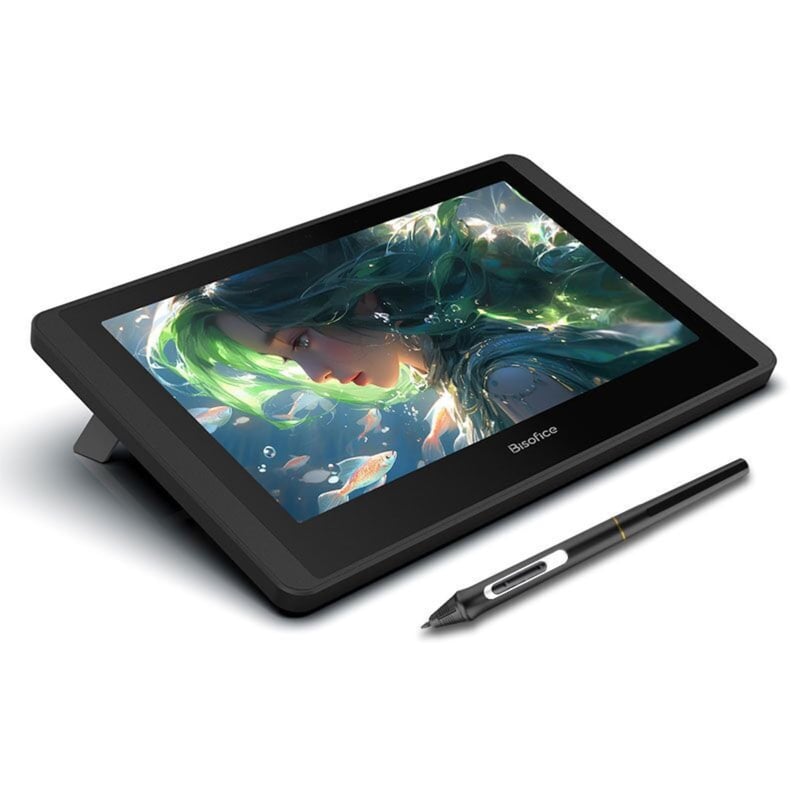Grafický tablet Bisofice 11,6" s displejom, rozpoznávaním náklonu a rýchlymi tlačidlami