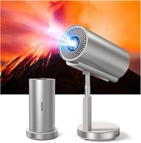 Bisofice 720P Mini Projektor WiFi6 Bluetooth 4K Támogatás Állvánnyal Otthoni Mozi 1