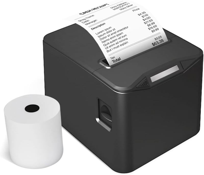 Bisofice 80mm Termikus Blokknyomtató USB+LAN Pénztári Nyomtatóhoz