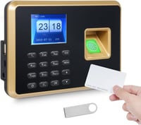 Bisofice A2 Biometrikus Ujjlenyomat-olvasós Jelenlét Nyilvántartó Rendszer - Jelszavas Beléptetés, USB Adatexport, 1000 Felhasználó, Német N 1