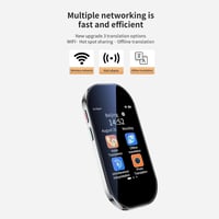 Bisofice D6 hangi fordítókészülék, 144 online és 19 offline nyelv, WiFi, fotófordítás 6