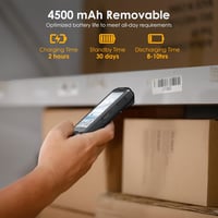 Bisofice K40 Kézi Vonalkód Olvasó PDA Terminál Android 13, 1D 2D QR Szkenner 4G WiFi Bluetooth GPS Kiskereskedelmi Raktári Használatra 6