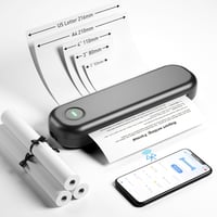 Bisofice L86 hordozható A4 termál nyomtató Bluetooth 300 dpi Android iOS 1