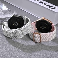 BISONSTRAP Rugalmas Nylon Óraszíj Gyors Kioldással, Állítható Csattal 16-22mm 2