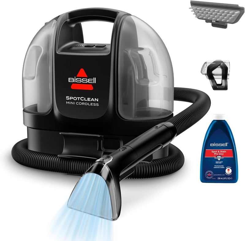 BISSELL SpotClean 40651 Hordozható Kárpittisztító, Kompakt Szőnyegtisztító Porszívó Autóhoz és Kanapéhoz