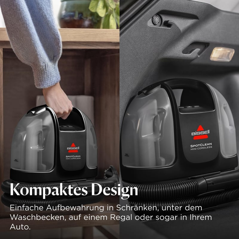 BISSELL SpotClean 40651 Hordozható Kárpittisztító, Kompakt Szőnyegtisztító Porszívó Autóhoz és Kanapéhoz