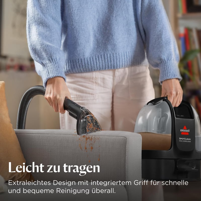 BISSELL SpotClean 40651 Hordozható Kárpittisztító, Kompakt Szőnyegtisztító Porszívó Autóhoz és Kanapéhoz