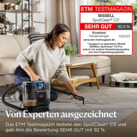 BISSELL SpotClean C5 3861N Tepovač a čistič kobercov 400 W – Vysávač na čistenie sedačiek a odstraňovanie škvŕn 3