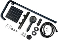 Biubiubath termosztátos zuhanyszett négyzet fekete 735-1170mm 9