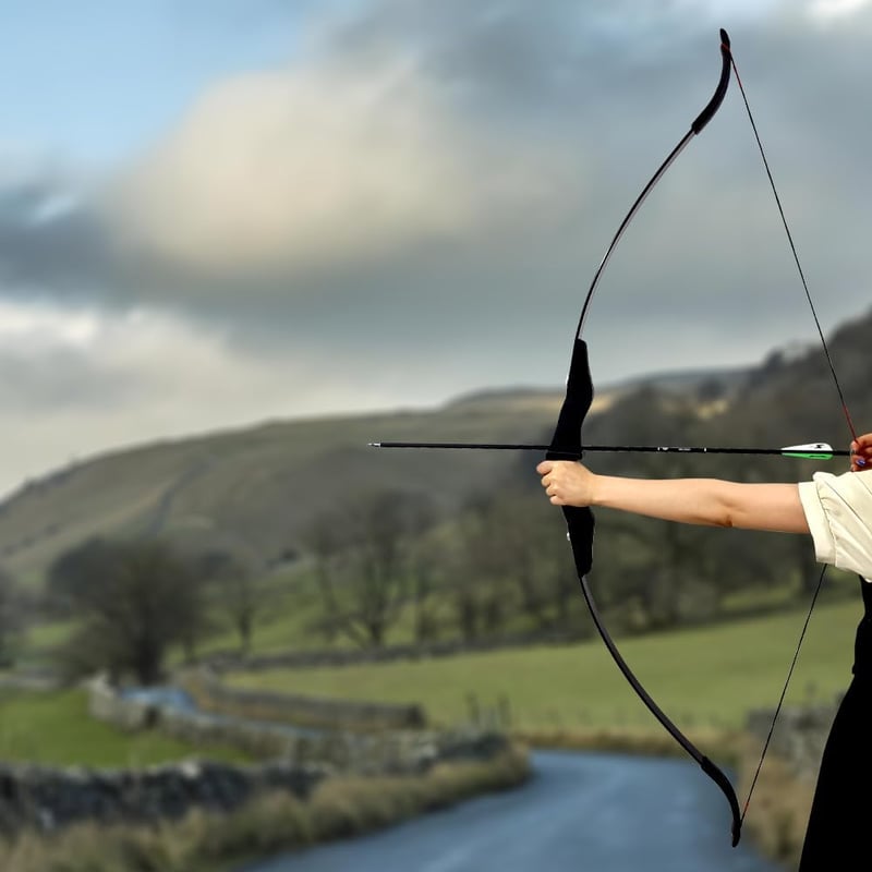 biubiusot Recurve Íj és Nyílkészlet 30/40 lbs Vadászati Takedown Íj Felnőtt Lövészet