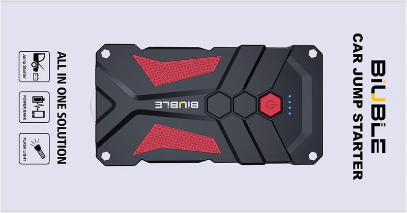 BIUBLE 2000A indítási segéd powerbank 12V autó motorkerékpár akkumulátor
