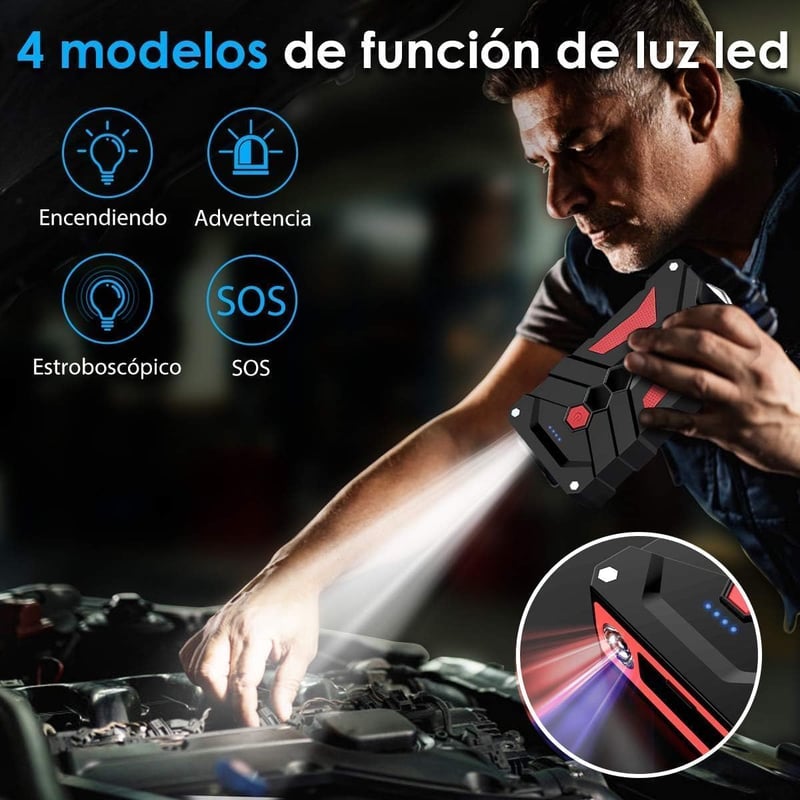BIUBLE 2000A indítási segéd powerbank 12V autó motorkerékpár akkumulátor