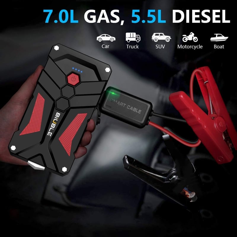 BIUBLE 2000A indítási segéd powerbank 12V autó motorkerékpár akkumulátor