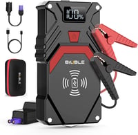 BIUBLE 24000mAh Autó Indító 12V Benzin Diesel Járműhöz Vezeték Nélküli Töltővel 1