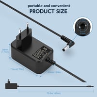 BIUBOTY 12V 2A AC/DC adapter LED szalaghoz, monitorhoz, DVD-hez - 24W tápegység 6