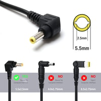 BIUBOTY 19V 3.42A 65W Laptop Töltő Asus, Medion Akoya, Toshiba Notebookokhoz - 5.5x2.5mm Csatlakozó, Univerzális Adapter, Túlfeszültség Véde 2