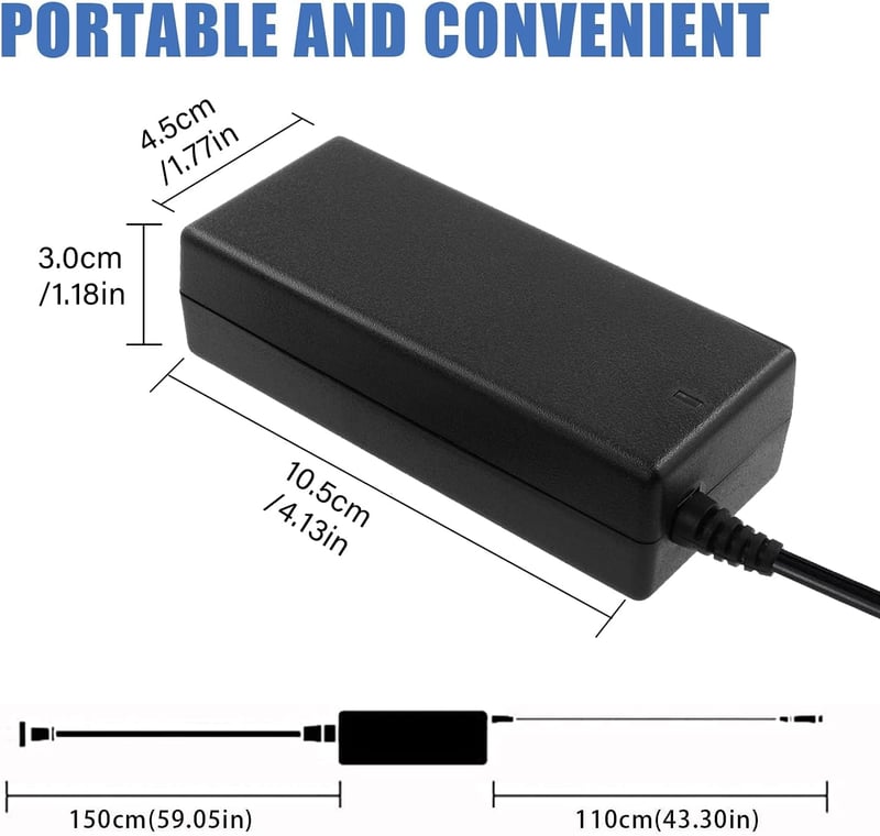 BIUBOTY 19V 3.42A 65W Laptop Töltő Asus, Medion Akoya, Toshiba Notebookokhoz - 5.5x2.5mm Csatlakozó, Univerzális Adapter, Túlfeszültség Véde
