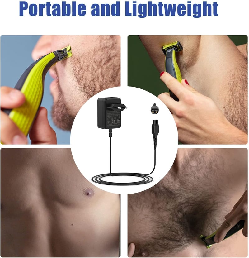 BIUBOTY 4.3V 70mA töltő Philips OneBlade QP2520 és Multigroom MG3740 kompatibilis