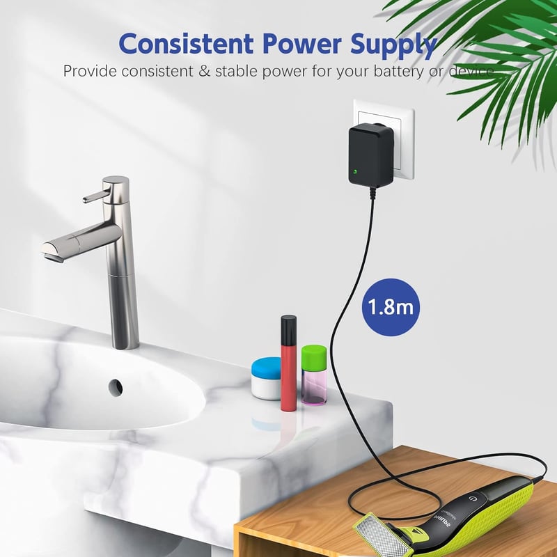 BIUBOTY 4.3V 70mA töltő Philips OneBlade QP2520 és Multigroom MG3740 kompatibilis