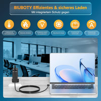 BIUBOTY 45W Asus töltő kábel 19V 2.37A Zenbook UX303U UX305 UX430U laptop adapter 5