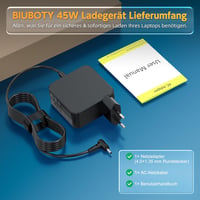BIUBOTY 45W Asus töltő kábel 19V 2.37A Zenbook UX303U UX305 UX430U laptop adapter 7
