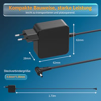 BIUBOTY 45W Asus töltő kábel 19V 2.37A Zenbook UX303U UX305 UX430U laptop adapter 2
