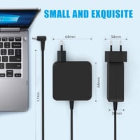 BIUBOTY 45W Laptop Töltő Asus Zenbook és Vivobook Sorozathoz - 19V 2.37A Adapter 4.0x1.35mm Csatlakozóval - Kompatibilis UX330 UX305 X540 Mo 5
