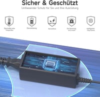 BIUBOTY 45W Laptop Töltő Lenovo X240 X250 T440 T450 L450 E450 Yoga 11 IdeaPad G50 Kompatibilis, Négyzet Alakú Csatlakozó, 20V 2.25A, Fekete 5