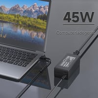 BIUBOTY 45W Laptop Töltő Lenovo X240 X250 T440 T450 L450 E450 Yoga 11 IdeaPad G50 Kompatibilis, Négyzet Alakú Csatlakozó, 20V 2.25A, Fekete 2